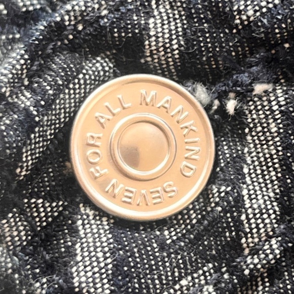 NWOT - 7 For All Mankind - ORIGINAL BOOTCUT - DARK - HARRINGBONE JEAN - 29 x 30' - Picture 8 of 15